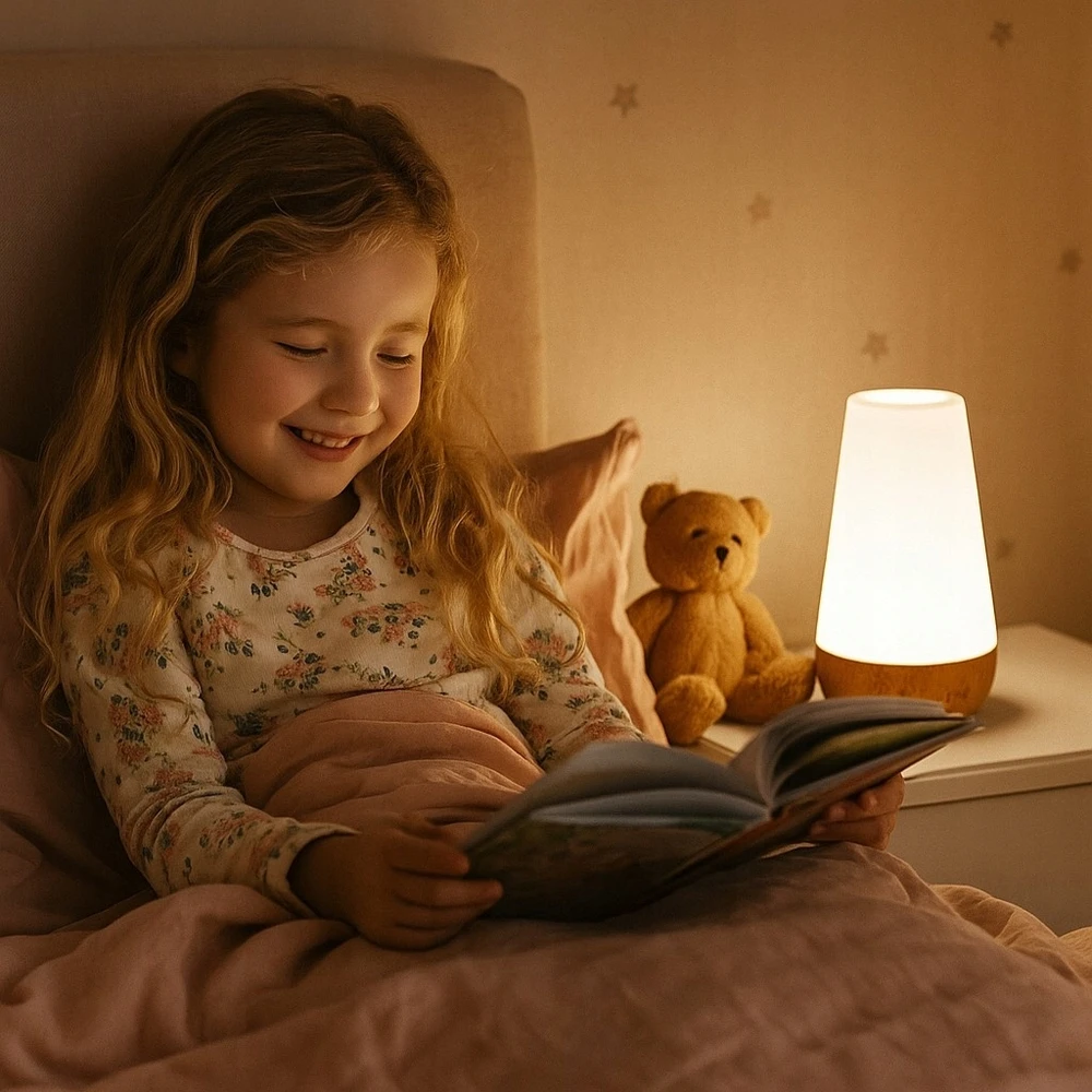 LED naktinis apšvietimas, kelių spalvų, nuotolinio valdymo pultas, jutiklinis