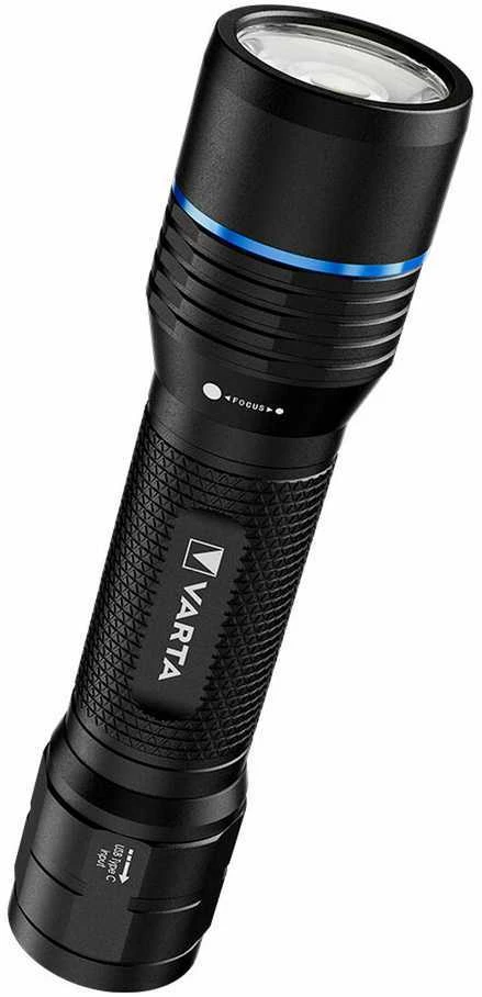 LED pakraunamas žibintuvėlis VARTA NIGHT CUTTER PRO F20R , 1000 lm, IP67, USB-C