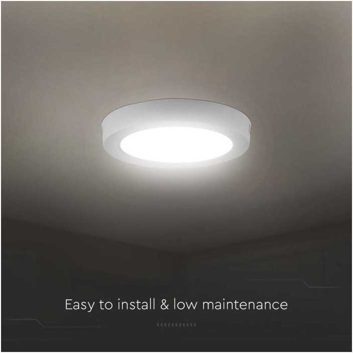 V-tac 18W LED paviršinė panelė, balta, 4000K