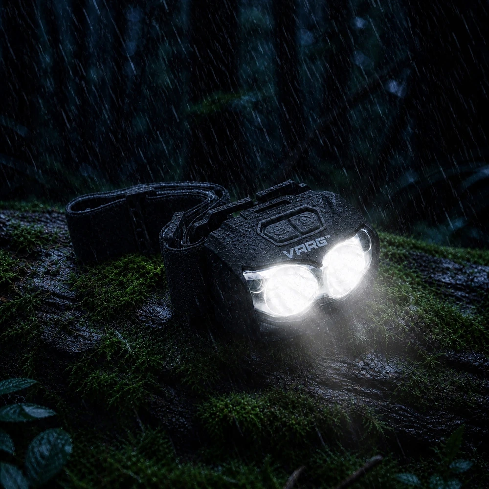 LED priekinio žibinto judesio jutiklis IP65 įkraunamas priekinis žibintas 1200mAH 3000lx
