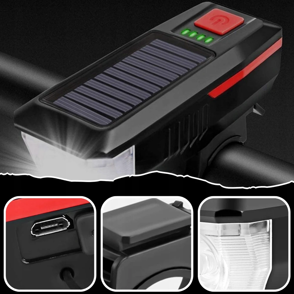 LED PRIEKINIS DVIRAČIO LEMPAS LOUD BELL 2400mAh Akumuliatorius