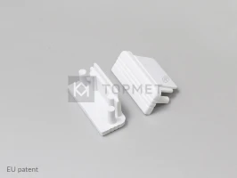 LED juostos profilio SURFACE10 užbaigimo elementas (baltas).