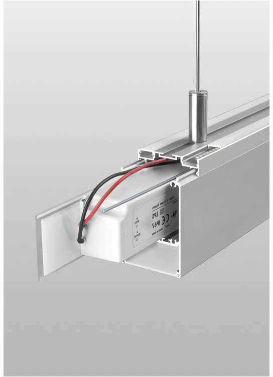 Pakabinamas LED profilis DES, anoduoto sidabro sp., 2m
