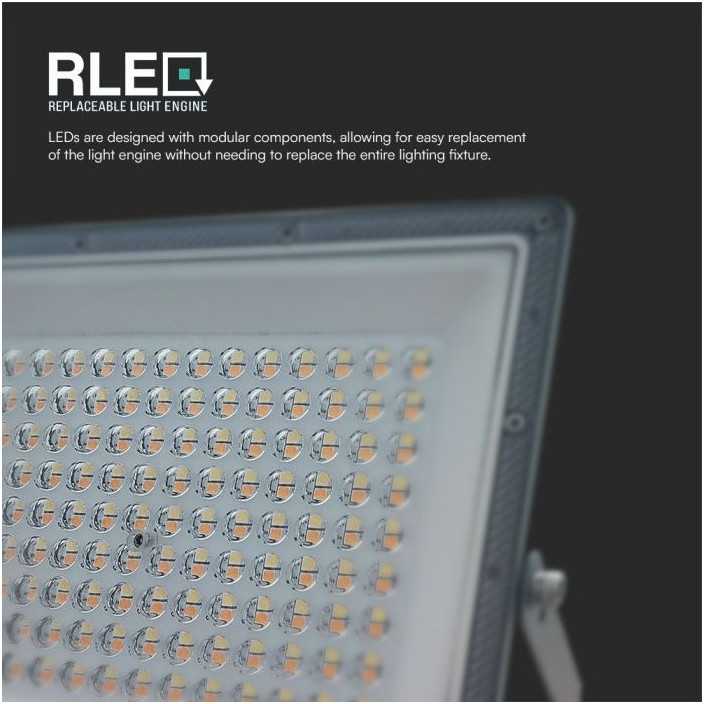 V-tac 100W LED prožektorius, pilkas, 3000/4000/6500K