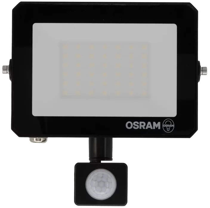 LED prožektorius OSRAM LUX, IP65, 30W, 4000K, 2700lm, su judesio davikliu, juodos sp.