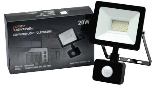 Lauko prožektorius su PIR sensoriumi "TOLEDOSENS PRO" 20W