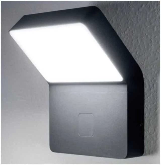 11,5W LED sieninis šviestuvas ENDURA STYLE WALL WIDE, su judesio davikliu, tamsiai pilkas, 3000K