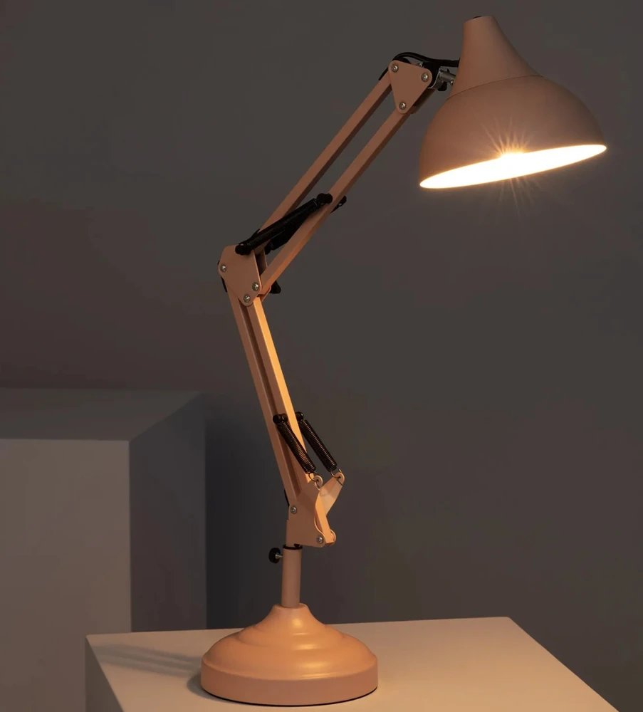 Led Stalinė lempa FLEXO metalo sp. pastelowa rožinė