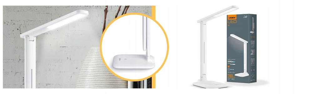 LED stalinė lempa su pritemdymo funkcija Videx OSLO 5W 280lm DOTYK