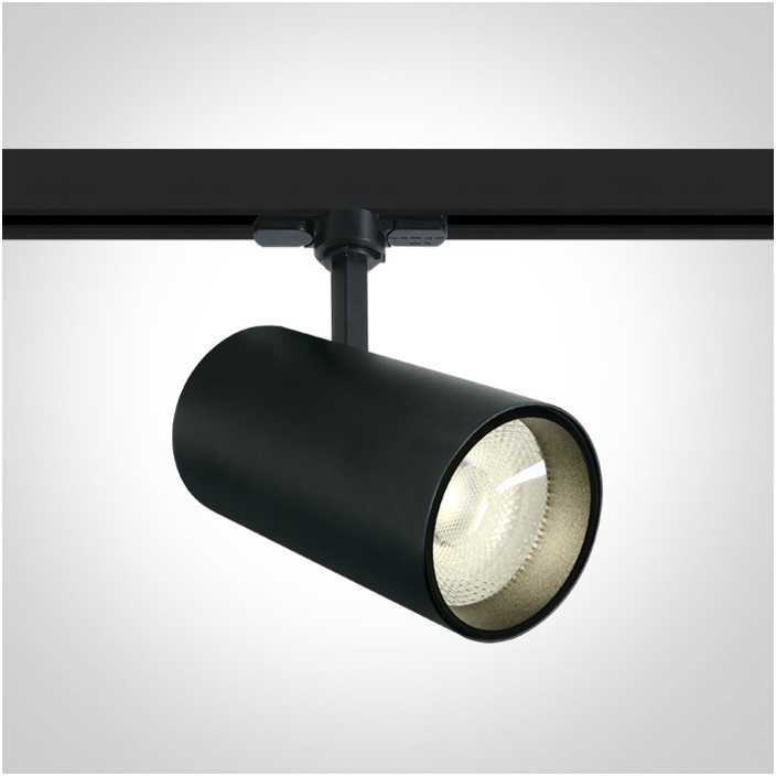 30W LED šviestuvas į bėgelius, juodas, 3000K, 65642CT/B/W