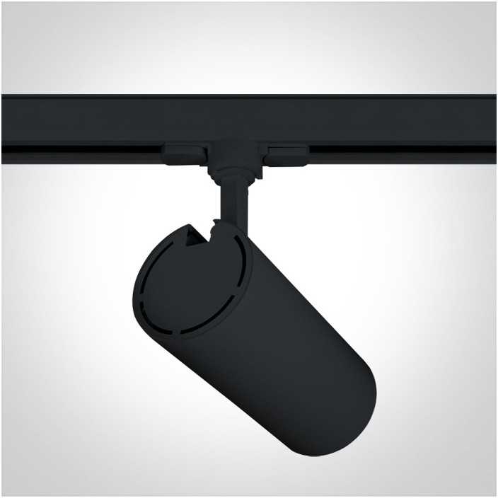 30W LED šviestuvas į bėgelius, juodas, 3000K, 65642CT/B/W
