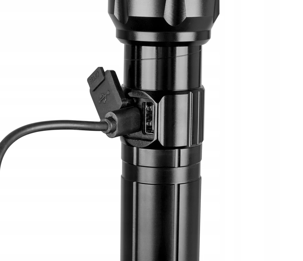 LED TAKTINIS ĮKRAUJAMAS BLYKŠČIUS MILITARY ZOOM 30 W USB-C PRO POWER VAYOX
