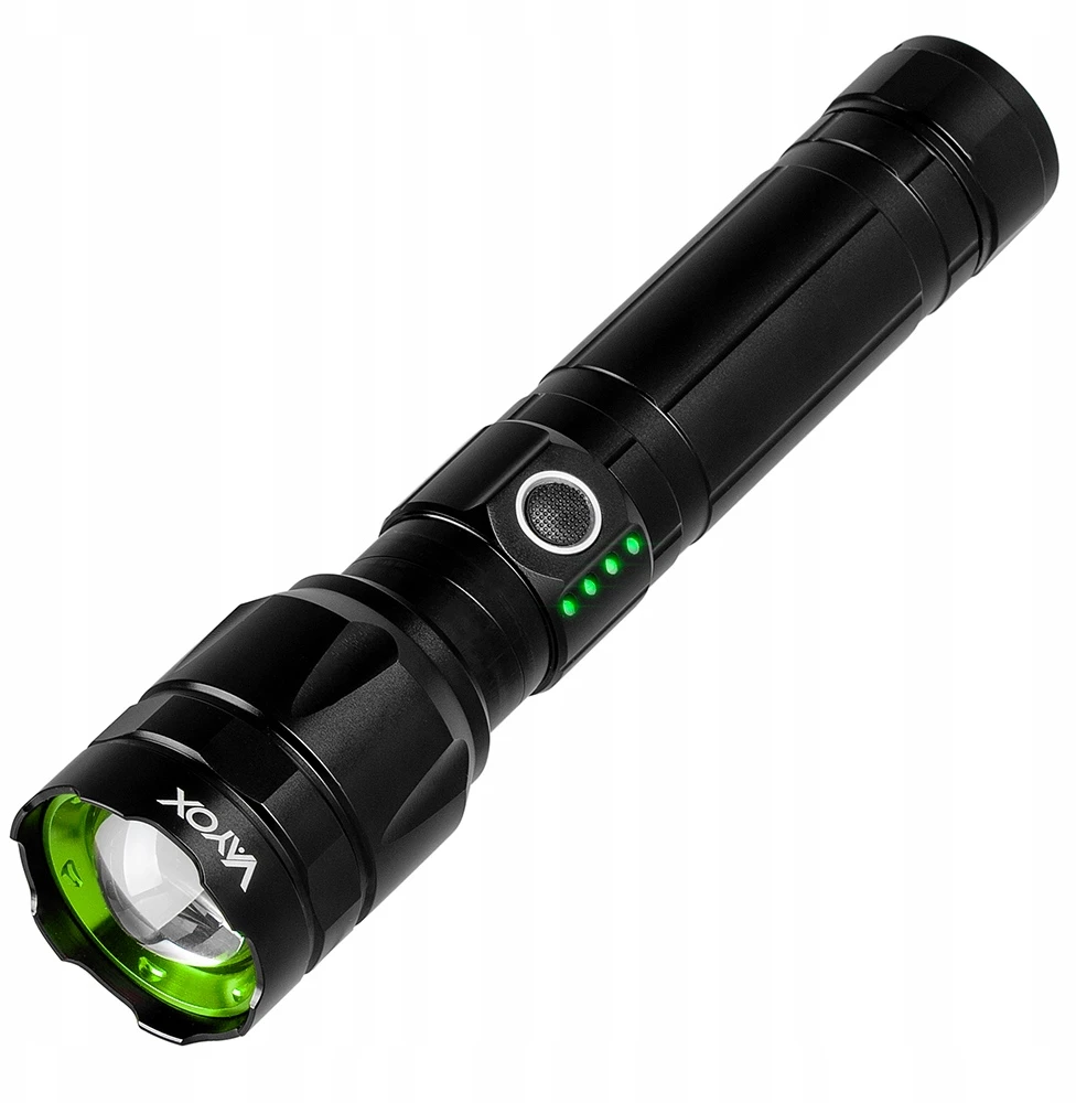 LED TAKTINIS ĮKRAUJAMAS BLYKŠČIUS MILITARY ZOOM 30 W USB-C PRO POWER VAYOX