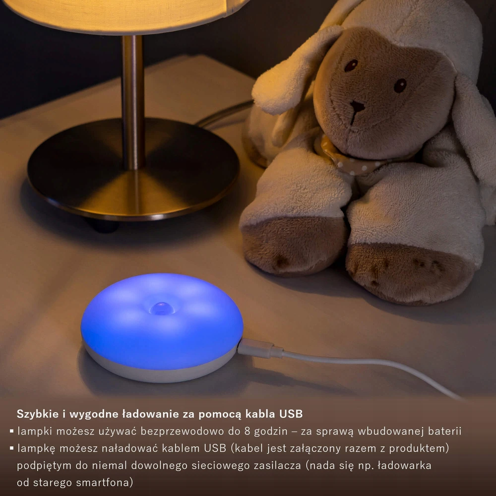 LED USB Bluetooth naktinės lempos REER programa