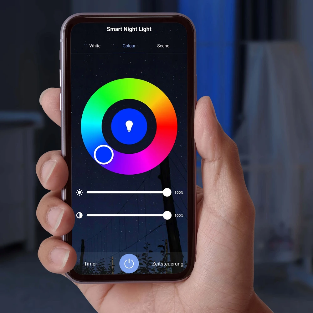 LED USB Bluetooth naktinės lempos REER programa