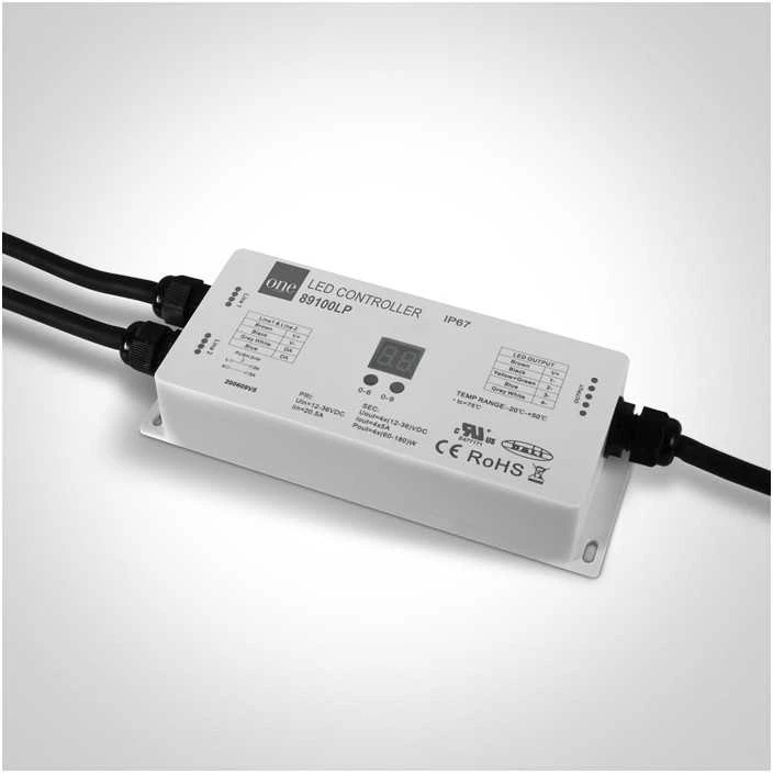 4 kanalų DALI/PUSH-DIM LED valdiklis, 12-36V, 89100LP