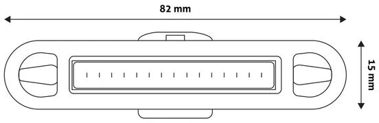 Pakraunamas dviračio žibintas Entac LED 2W USB