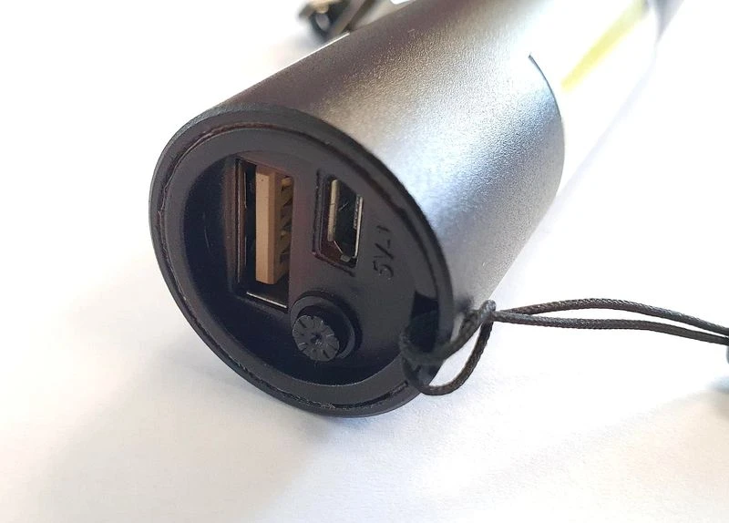 Įkraunamas žibintas Entac 3W XPE+2W COB