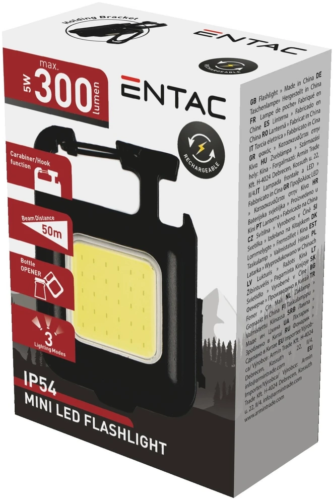 Pakraunamas žibintas Entac 3W 180° Worklight