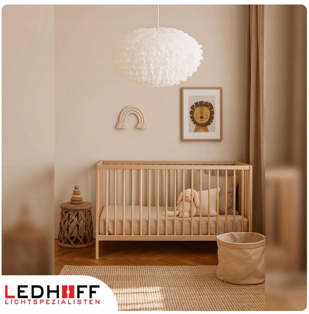 Ledhoff Lampa sufitowa wisząca LED balta E27 chmurka ŻYRANDOL do pokoju dziecka