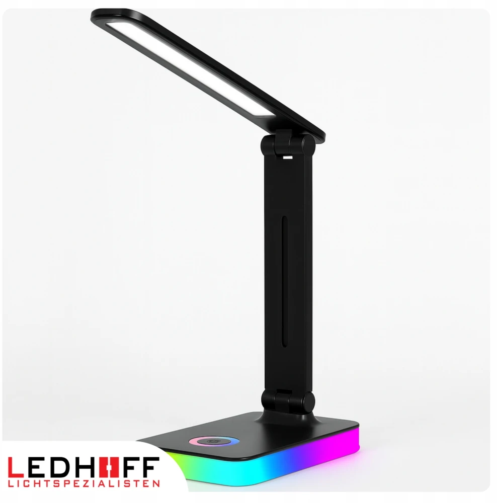 Ledhoff Stalinė lempa LED szkolna GAMING Dotykowa 3 barwy Na biurko Kolorowa USB