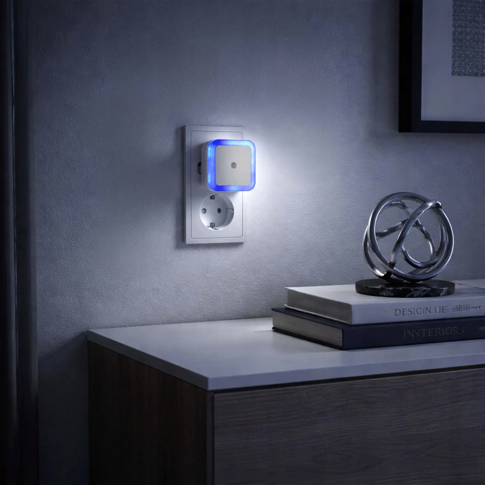 LEDLUX Lampka nocna LED do kontaktu Czujnik zmierzchu Žydra Orientacyjna