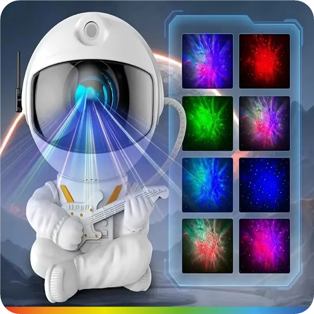 ledrgb Projektorius GWIAZD ASTRONAUTA Lampka Rzutnik Dla Dzieci Led LASER Pultas 2024r