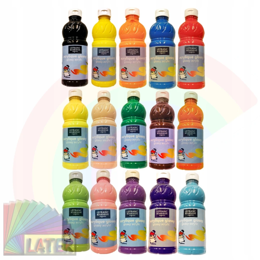 Lefranc Bourgeois Akriliniai dažai LB Enfants Glossy 500ml 001 baltas