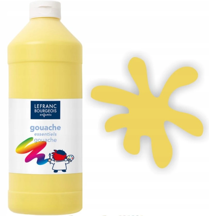 Lefranc & Bourgeois tempera dažai, 1l, geltoni