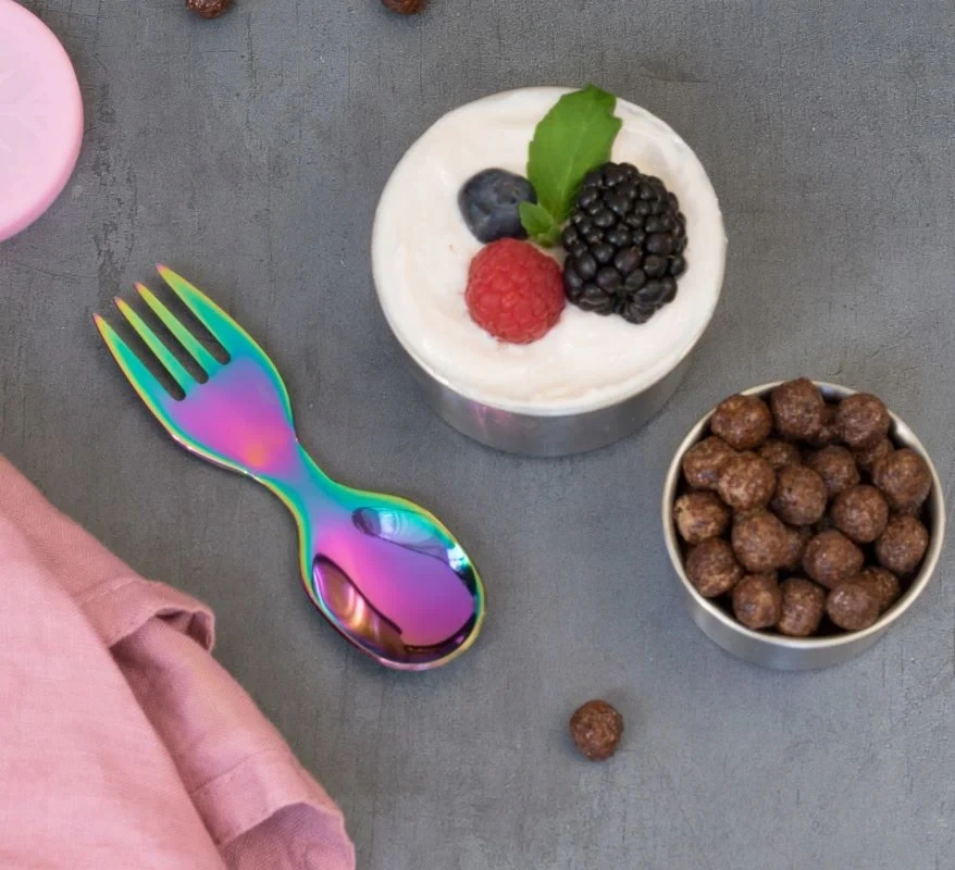 LEKKABOX SPORK plieno šaukštas, Rainbow