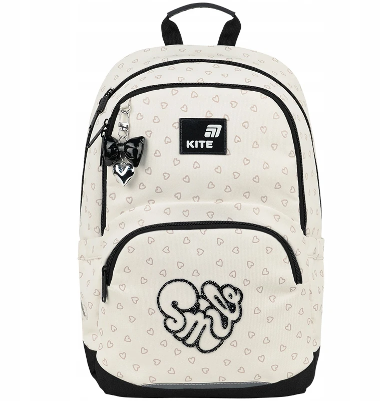Mokyklinė kuprinė „Kite“ K26-585M-2. Baltos sp.. 29x14x40 cm