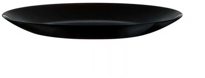 Lėkštė D25 cm stiklinė, juodos spalvos ZELIE Luminarc 00508