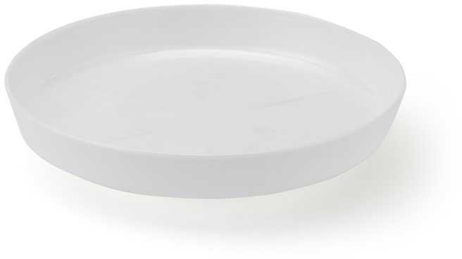 Lamela Lėkštutė gėlių vazonui 125mm, balta