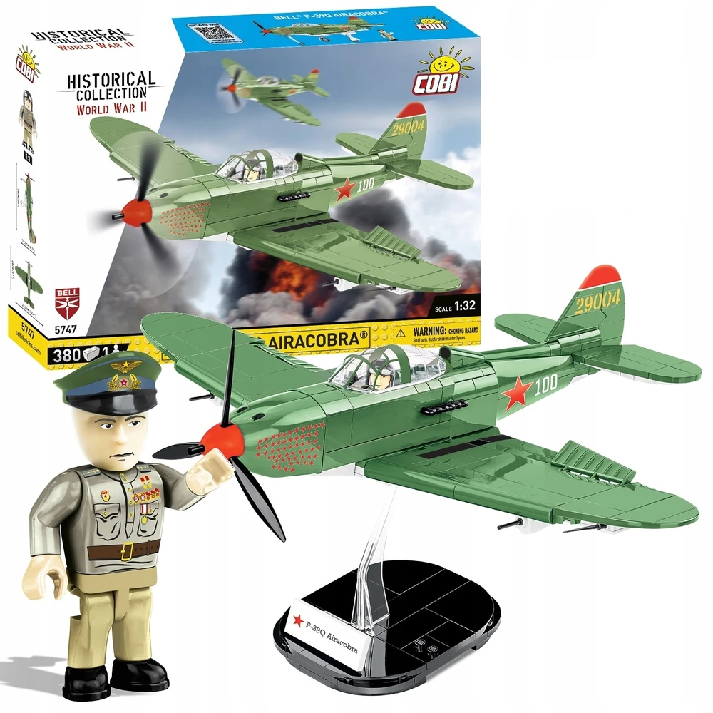 Lėktuvas modelis - COBI - BELL P-39Q AIRACOBRA - Plastikas - Nuo 8 metų - Mišrus