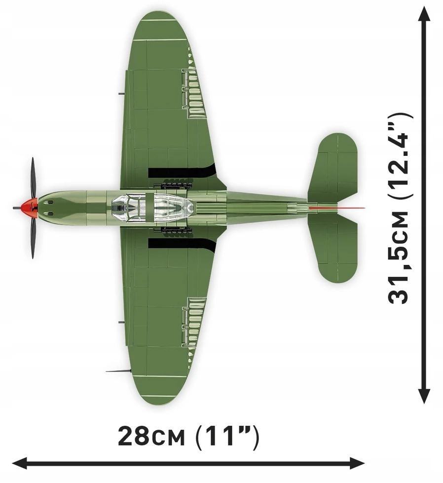 Lėktuvas modelis - COBI - BELL P-39Q AIRACOBRA - Plastikas - Nuo 8 metų - Mišrus
