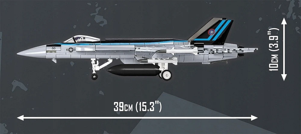Lėktuvo konstravimo komplektas - COBI - Super Hornet junior sidabras - 570 vnt