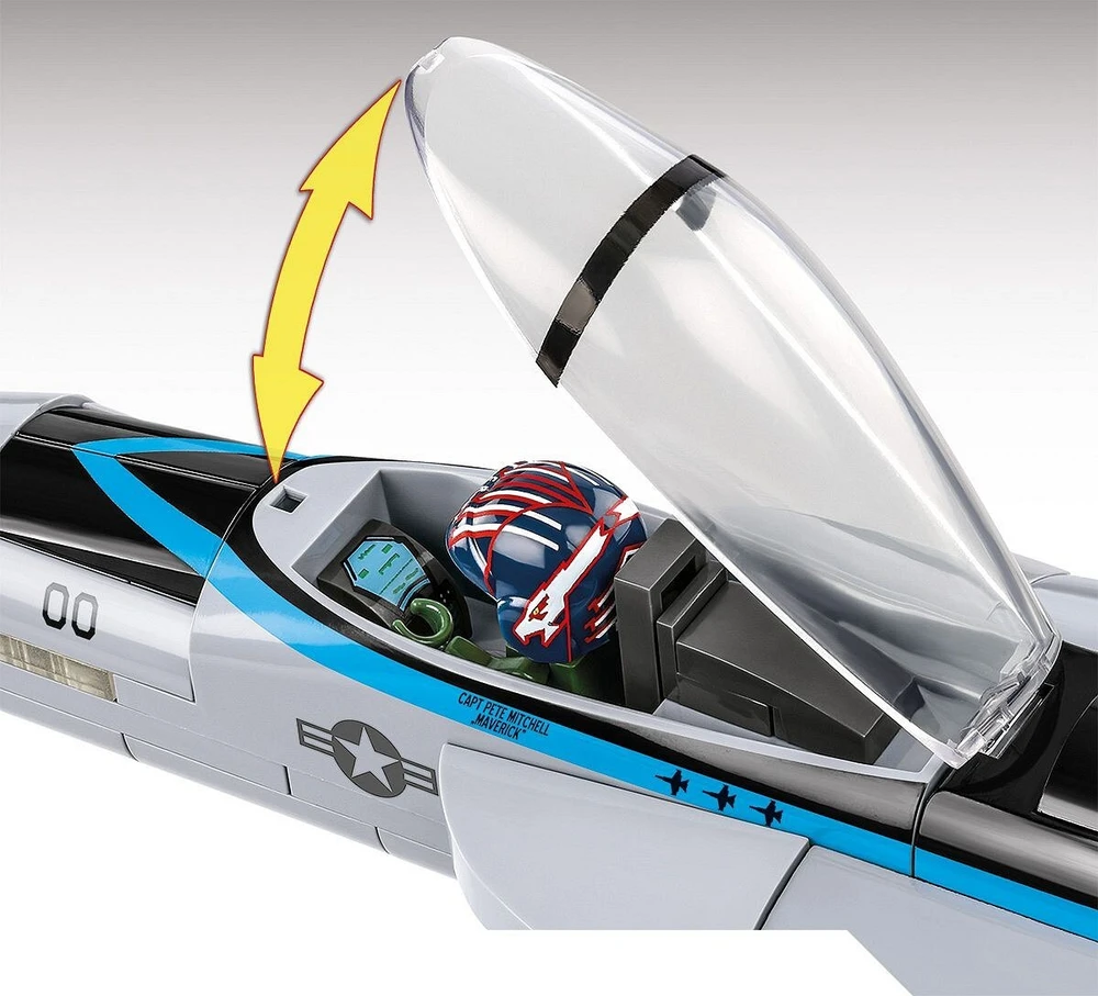 Lėktuvo konstravimo komplektas - COBI - Super Hornet junior sidabras - 570 vnt