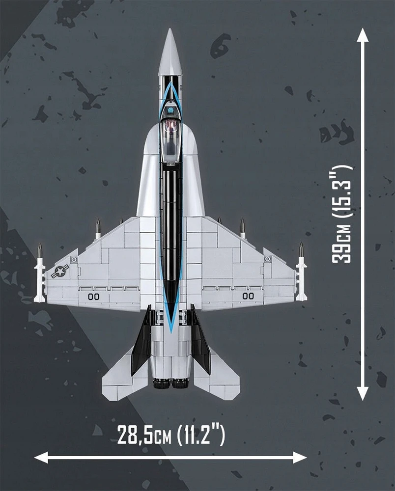 Lėktuvo konstravimo komplektas - COBI - Super Hornet junior sidabras - 570 vnt