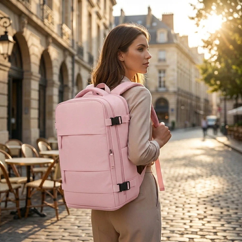 LĖKTUVO KOPINĖ 40x20x25 be rankinio bagažo Wizzair rožinė 20L