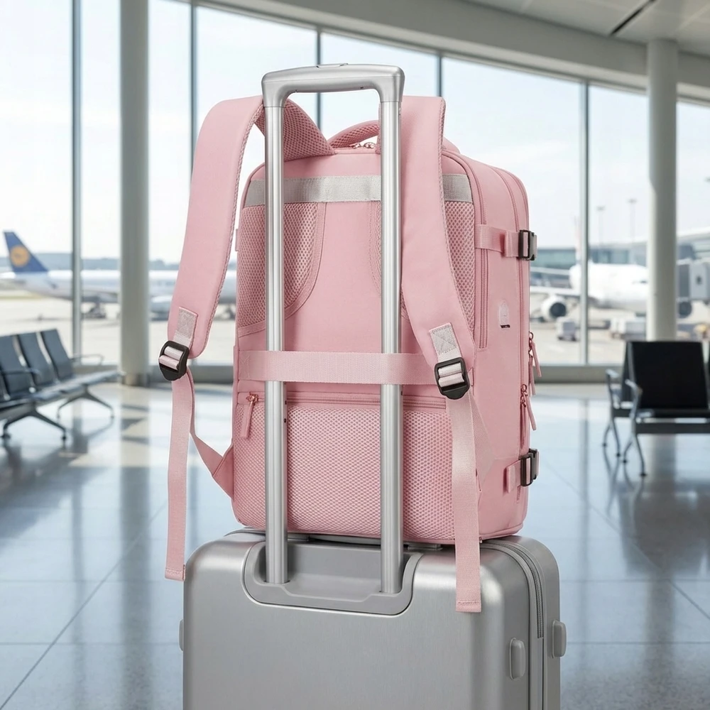 LĖKTUVO KOPINĖ 40x20x25 be rankinio bagažo Wizzair rožinė 20L