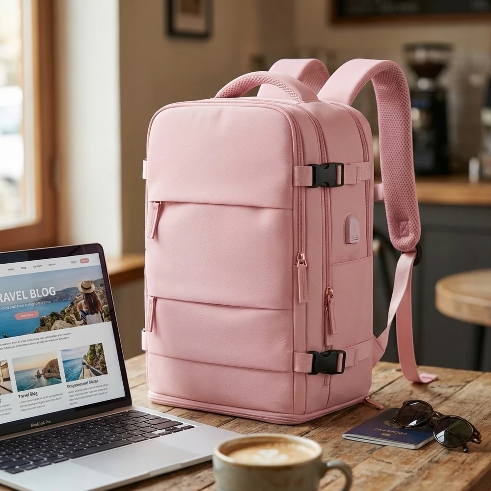 LĖKTUVO KOPINĖ 40x20x25 be rankinio bagažo Wizzair rožinė 20L