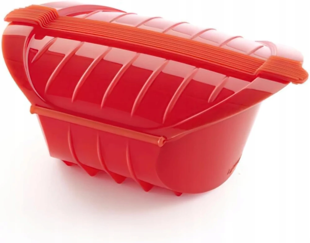 Lékué Ogya red 1l puodas mikrobangų krosnelei