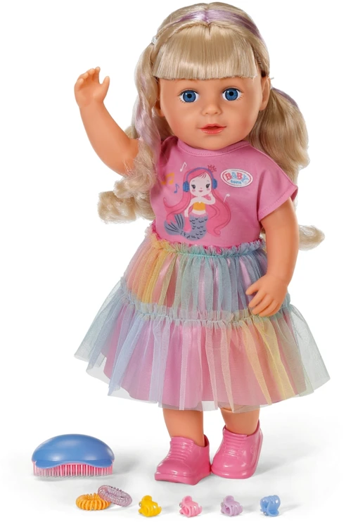 Zapf Lėlė - BABY BORN - Carla - 43 cm - Šviesūs, šukuojami plaukai - Judančios rankos