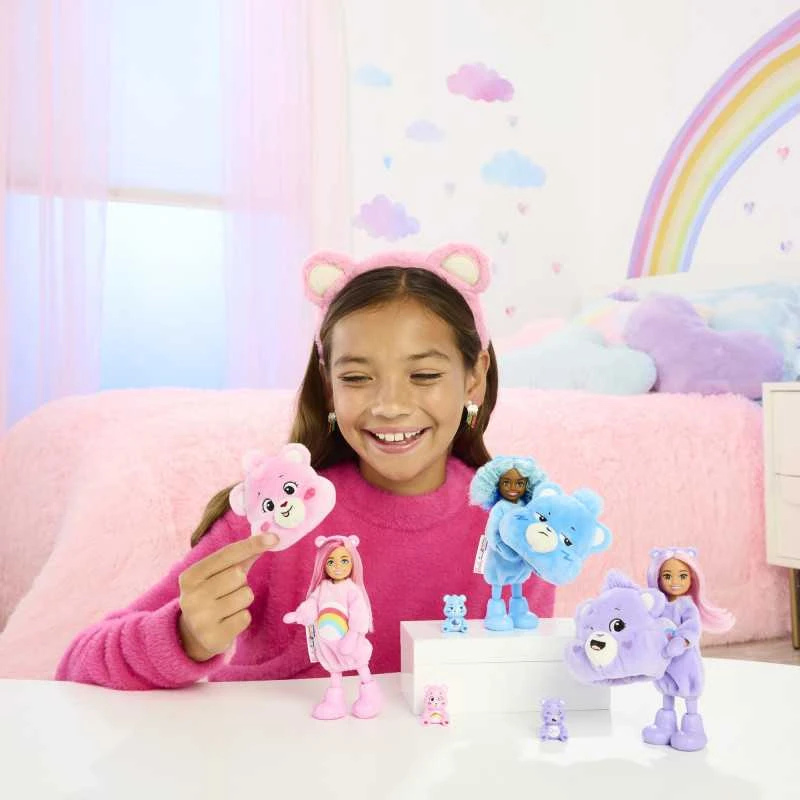 Mattel CHELSEA CUTIE REVEAL CARE BEARS siurprizų rinkinys (JCN97)