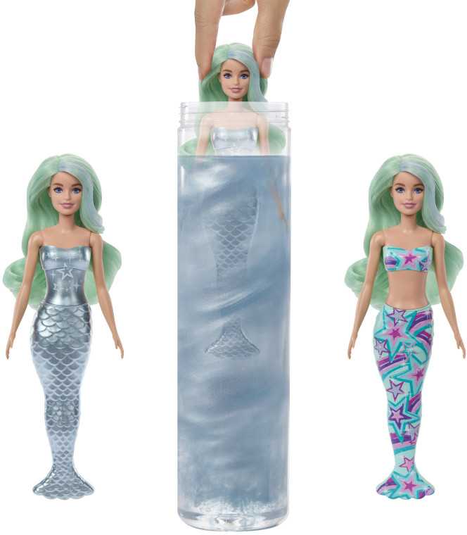 Mattel BARBIE COLOR REVEAL undinės siurprizų rinkinys, giliųjų vandenų serija (HRK12)