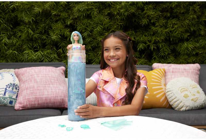 Mattel BARBIE COLOR REVEAL undinės siurprizų rinkinys, giliųjų vandenų serija (HRK12)