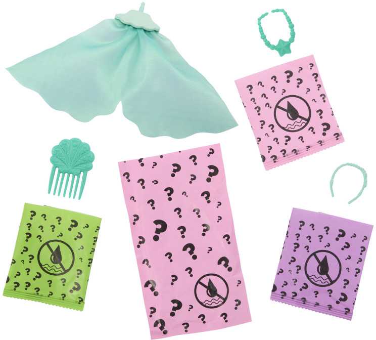 Mattel BARBIE COLOR REVEAL undinės siurprizų rinkinys, giliųjų vandenų serija (HRK12)