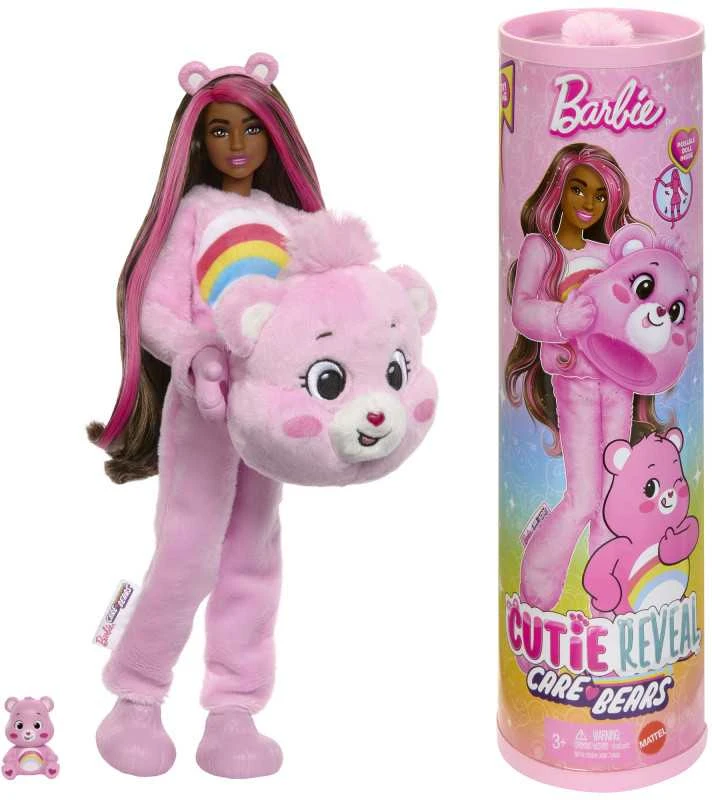 Mattel BARBIE CUTIE REVEAL CARE BEARS siuvrinukų rinkinys Cheer Bear (JCN95)