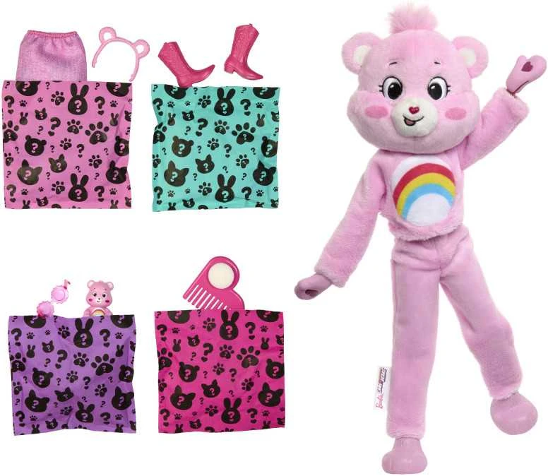 Mattel BARBIE CUTIE REVEAL CARE BEARS siuvrinukų rinkinys Cheer Bear (JCN95)