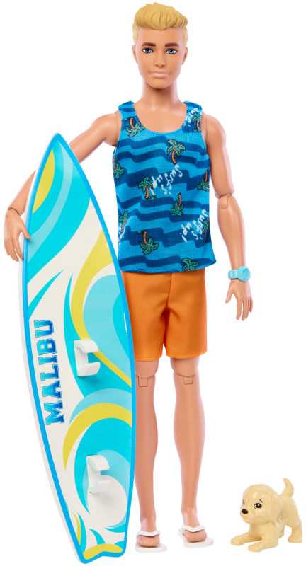 Mattel BARBIE KEN SURF DOLL lėlė (HPT50)